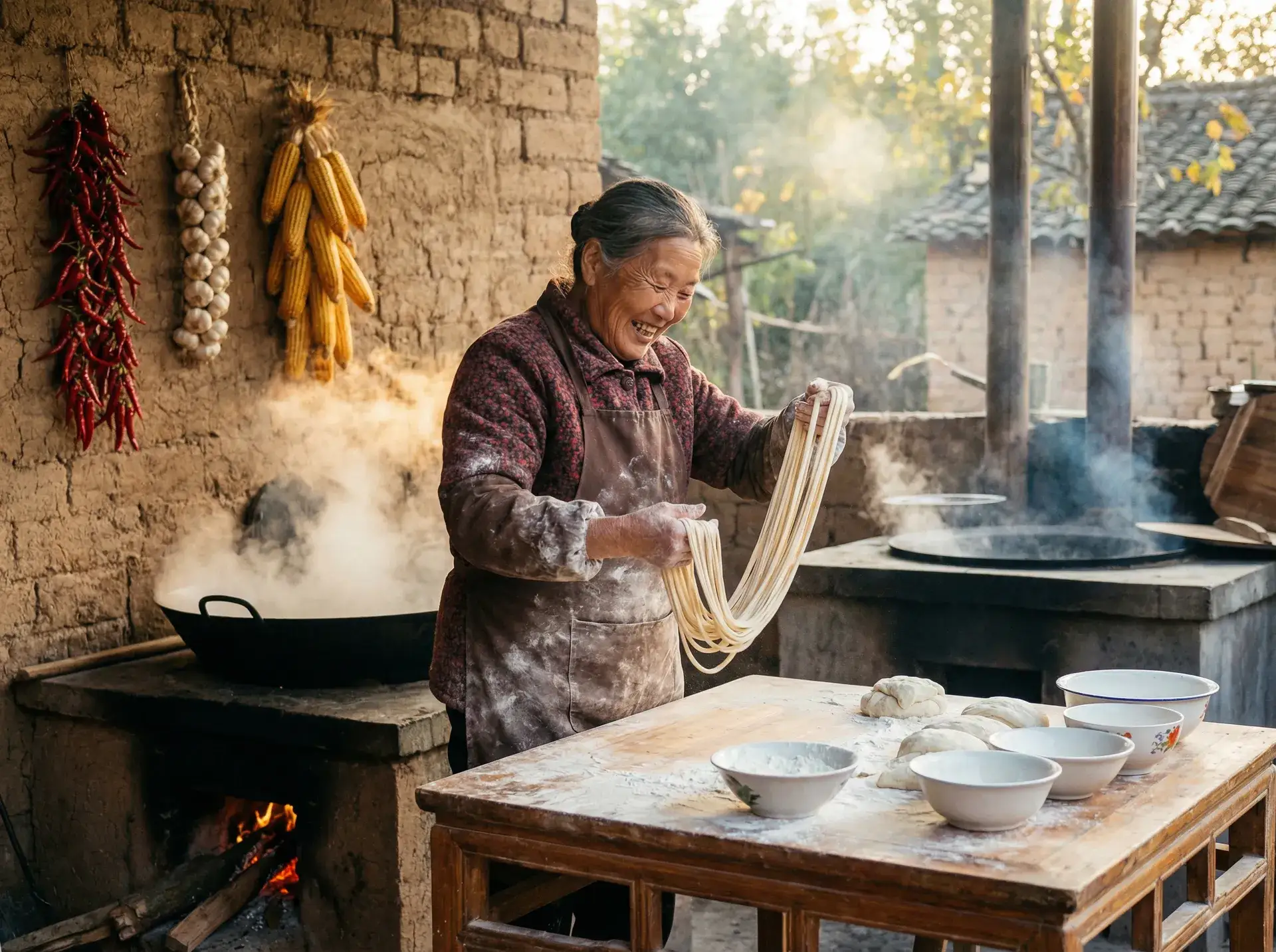农家大嫂手擀面 - 男生女生差差差差很疼APP免费 乡村美食